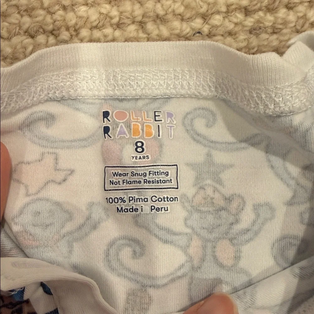 Roller Rabbit Blue cowboy monkey Kids' Pajama Set - Picture 2 of 3